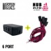 6-port HUB Splitter + 6 quick-connect cables - GREEN STUFF 11921